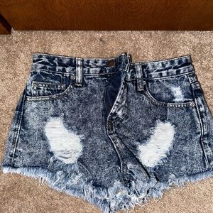 Forever 21 High Wasted Jean Shorts